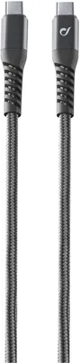 Produktbild von Cellularline Tetra Force Cable 120cm - USB-C to USB-C, 1,2 m, USB C, USB C, Schwarz