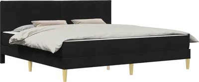 Produktbild von Bettrahmen Schwarz 180 x 200 cm Polyester