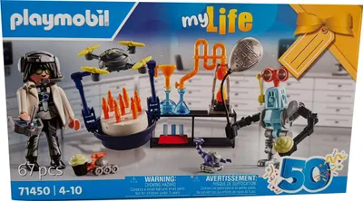 Produktbild von PLAYMOBIL My Life 71450 Forscher mit Robotern