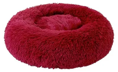 Produktbild von Donutförmiges Haustierbett, Plüsch, 45 cm Durchmesser, für kleine Hunde und Katzen