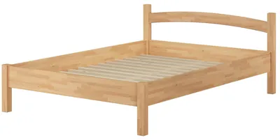Produktbild von Breites Einzelbett Massivholzbett Buche 120x200 Bettgestell Holzbett Zubehör wählbar V-60.73-12Rollrost inkl.
