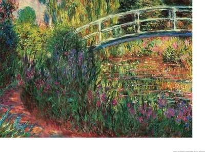 Obrázek produktu pro Claude Monet art print obrázek - Le Pont Japonais (60 x 80 cm)