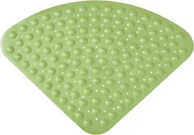 Immagine prodotto di Tappetino da bagno antibatterico, antiscivolo, 65×65 cm, verde, con maniglie, per doccia o vasca