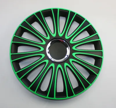 Produktbild von SET Radkappen Radzierblenden 4er Satz 17 LE MANS PRO green-black