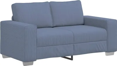 Obrázok produktu pre vidaXL Dvojmiestna pohovka Modrá 160x77x82 cm Manšestr