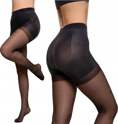 Produktbild von MODELING WOMEN'S TIGHTS 20 DEN Push-up-Effekt Nero Smooth MORAJ r. 2