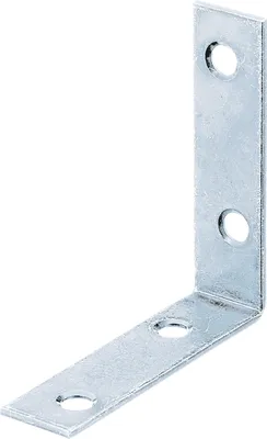 Image de Alberts 848668 Equerre de chaise, galvanisée sendzimir, 75 x 75 x 16 mm, 80 pièces