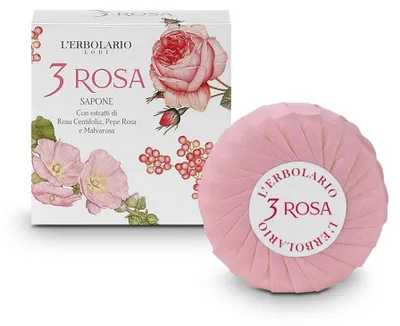 Immagine prodotto di 3 Rosa Sapone Profumato 100 G