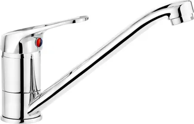Zdjęcie produktu dla Deante Lobo BYU_060M Bateria zlewozmywakowa, chrom, jednouchwytowa, stojąca, wys. 134 mm, zasięg 211 mm