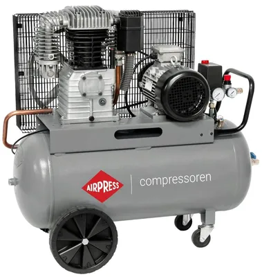 Productafbeelding van Zuigercompressor Professioneel - 90 Liter Tank - 5.5 pk Vermogen - 11 Bar Max Werkdruk