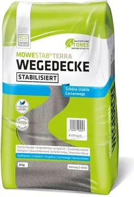 Produktbild von MOWESTAB TERRA Wegedecke Anthrazit 0-8 mm 25 kg