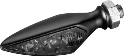 Produktbild von KELLERMANN Rhombus S Dark LED Blinker , schwarzes Gehäuse / getöntes Glas, vorne links oder hinten rechts