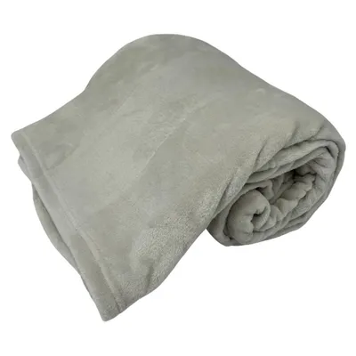 Produktbild von Home Elements Mikroflanell-Decke, hellgrau