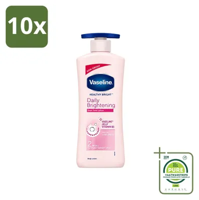 Image de 10 x Lotion pour le corps éclaircissante quotidienne Vaseline Even Tone, 600 ml - Lot de 10 pièces
