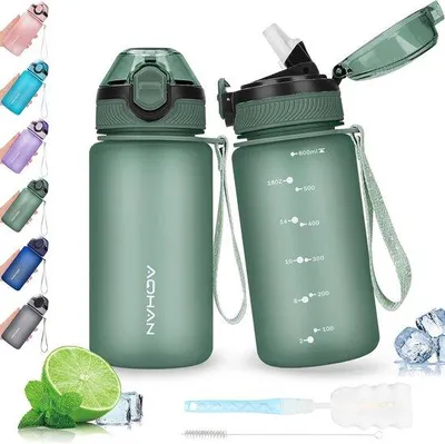 Produktbild von 600 ml Wasserflasche - BPA-frei - Waschmaschinenfest
