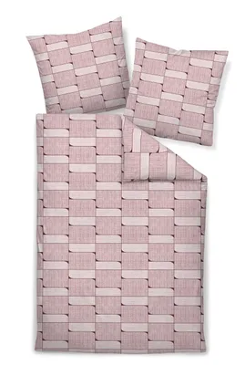 Produktbild von Janine Design Mako-Satin Bettwäsche-Garnitur MILANO 45055 Farbe kameerosé-01 Größe 135x200 + 80x80cm