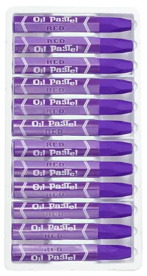 Productafbeelding van Oliepastelpotloden - 24 stuks, zachte en romige pastelstiften - Geschikt voor tekenen, mengen en schilderen - Lila