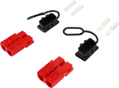 Obrázek produktu pro 2 sady červených 1/0AWG 600V bateriových rychlospojek 175A kabelových svazků, univerzální pro automobily