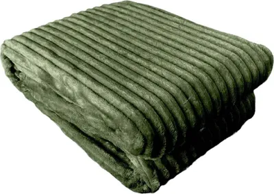 olivgrüne Kuscheldecke