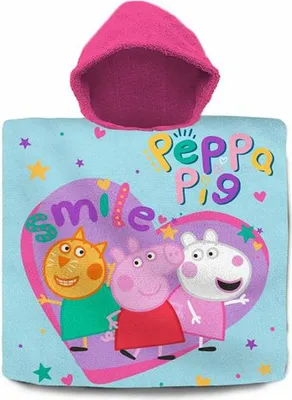 Produktbild von Pončo Prasátko Peppa s kapucí 60x120 cm