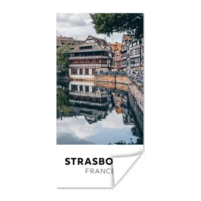 Produktbild von MuchoWow® Poster Frankreich - Wasser - Haus 60x120 cm - Wandschmuck
