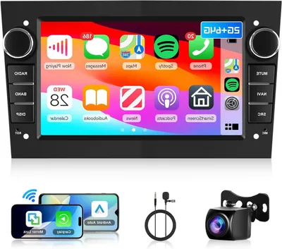 Obrázok produktu pre Android autorádio – multimediálny prehrávač – 2DIN rádio – dotyková obrazovka – navigácia – CarPlay, Android Auto