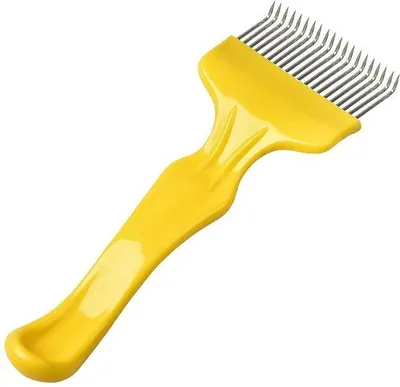Produktbild von Bienenstock-Entferner aus Edelstahl, 21 Zähne mit Griff, Honig- und Bienenstock-Erntegerecht, Spaken-Wischgerät, nachhaltige Imker-Ausrüstung