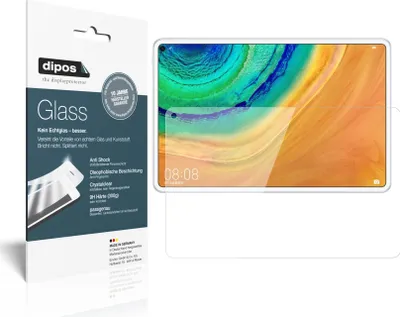 Produktbild von 2x Schutzfolie für Huawei MatePad Pro - Anti-Shock 9H Folie dipos Glass Kunststoffglas