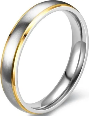 Image de Bague pour homme KN-17577 - Argenté/Doré 62mm KP17577
