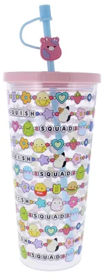 Produktbild von Squishmallows Becher mit Strohhalm Squish Squad 700 ml