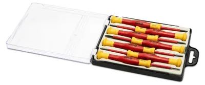 Obrázok produktu pre SATA 7 ks. Sada skrutkovačov pre presnú elektroniku a presnú mechaniku VDE (VDE)
