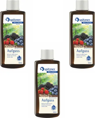 Produktbild von Spitzner Saunaaufguss Waldfrüchte 3x 190 ml 3er Vorteilspack Wellness Konzentrat