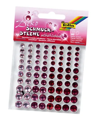 Produktbild von Folia Schmucksteine selbstkl. Farbe: rot 21406196182-sweetlove