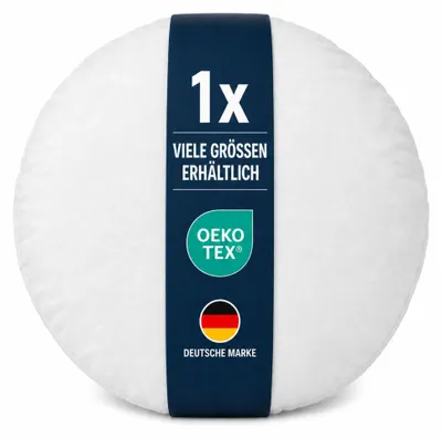 Image de Coussin de remplissage - Inlet avec plume / remplissage polyester Ø 50 cm Remplissage polyester