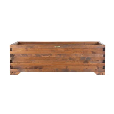 Produktbild von Greenspot Timber Blumenkasten Holz - 120x35cm Palisanderbraun