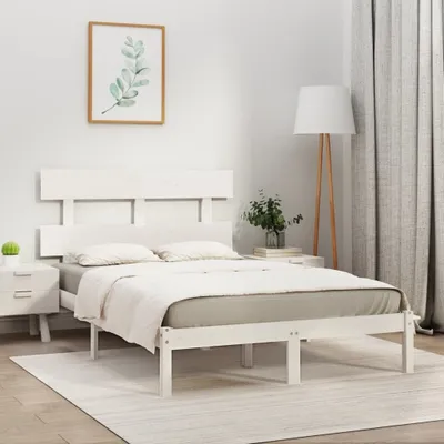 Produktbild von The Living Store Massivholzbett Weiß 180x200 cm