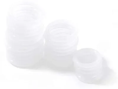 Image de Joints toriques sans silicone - Joints de réparation en caoutchouc - Colmatage des fuites avec du caoutchouc - Résistants à la chaleur - 28 x 4 mm - Blanc