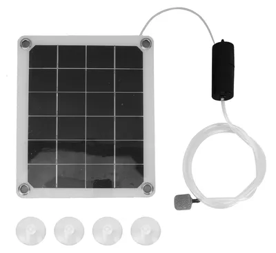 Produktbild von Solar-Teichbelüfter, wasserdichte 20 W, geräuschlose Aquarium-Luftpumpe mit Blasensteinen für Fischteich