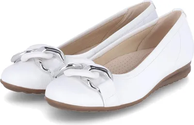 Produktbild von Gabor Damen Klassische Ballerina G-Weite 42.625 Weiß