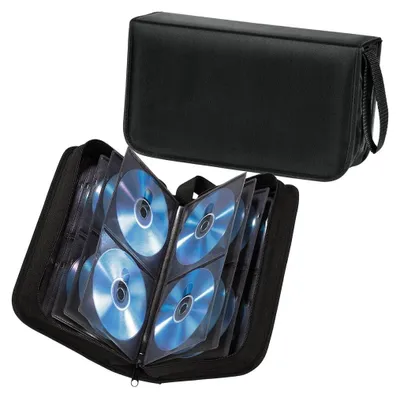 Image de Hama CD Wallet Nylon 120, noir, 294 x 166 x 94 mm, Noir, Nylon