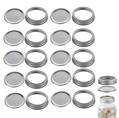 10er-Set Glasdeckel 86 mm, luftdicht, wiederverwendbar, für Einmachgläser