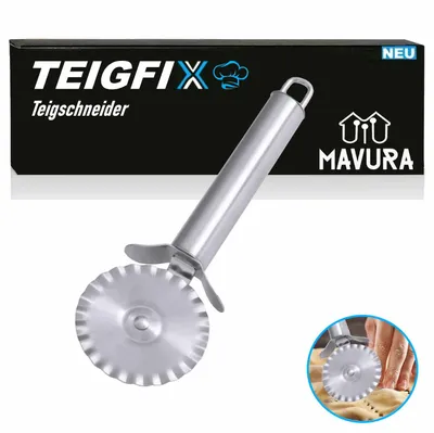 Produktbild von TEIGFIX Teigrädchen Teigrad Ravioli Rad Teigtaschenrad Teigschneider Maultaschenrad