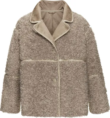 Produktbild von LASCANA Fellimitatjacke taupe Größe 44