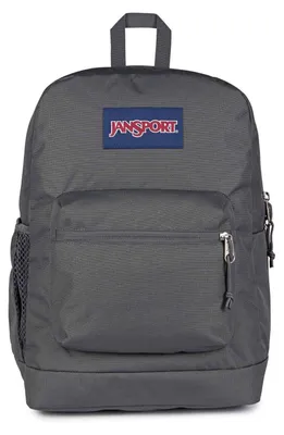 Productafbeelding van JanSport Cross Town Plus rugzak, kleur: Smokey Grit, modelnummer: EK0A5BLBA0N1, kleur: grijs