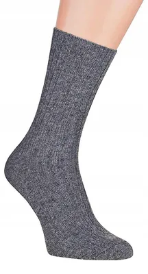 Produktbild von Skarpol Herren Wolle Socken Ohne Druck 53 Grau 42/44