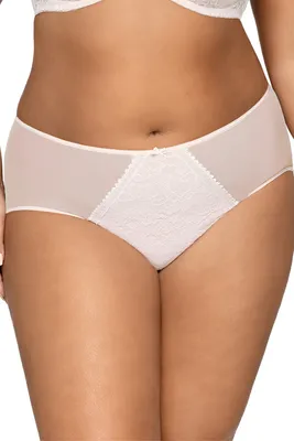 Immagine prodotto di Ava 1396 slip donna pantaloni biancheria intima pizzo fantasia, bianco, m