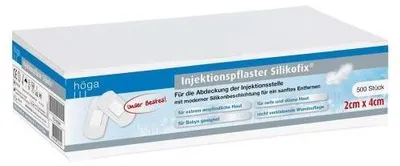 Obrázok produktu pre Injekčné náplasti Silikofix 2x4cm Höga 500 ks