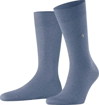 Produktbild von Burlington Herren Socken LORD - Kurzstrumpf, Labeling Clip, uni, One Size Blaugrau (Light Jeans) 40-46