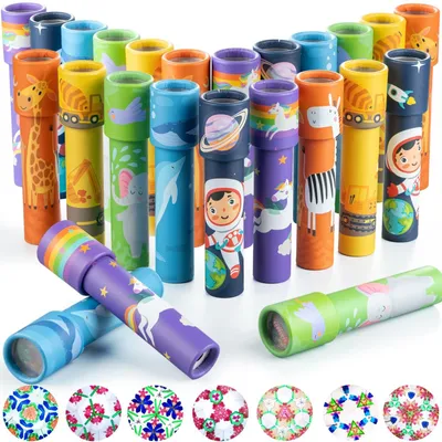 Obrázek produktu pro Sada 24 klasických kaleidoskopů – vzdělávací hračka pro děti