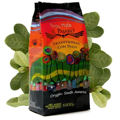 Zdjęcie produktu dla Yerba Mate El Pajaro Traditional con Palo 400g ORANŻADA